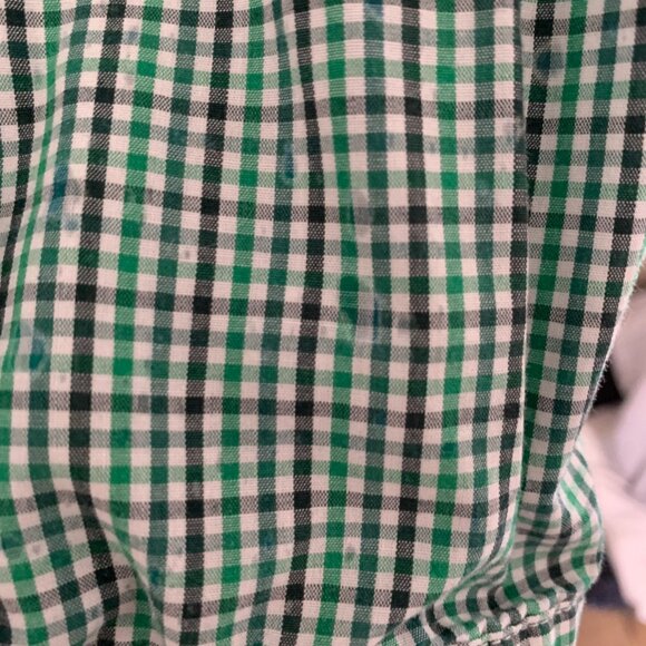 U.S. Polo Assn Men's Green Blue Plaid Button Down Size Large - Picture 6 of 14